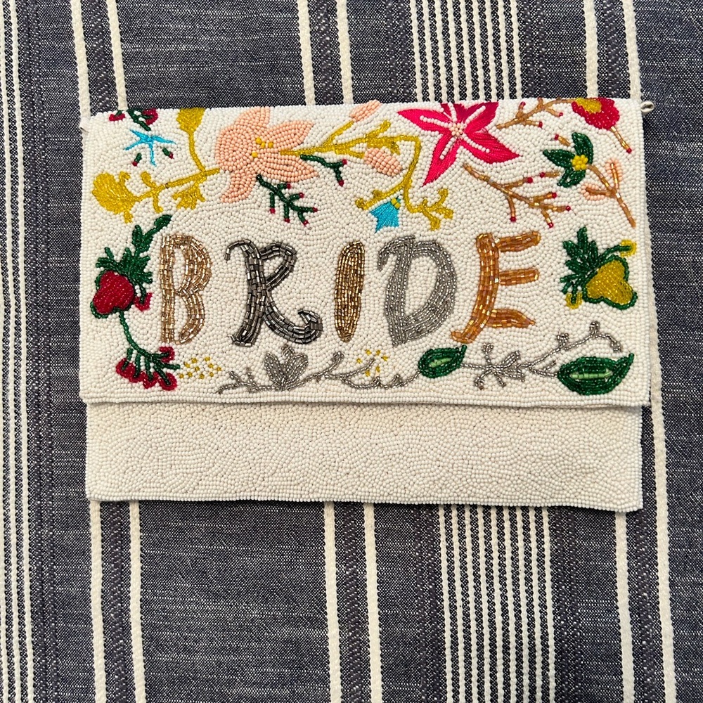 BRIDE beaded clutch